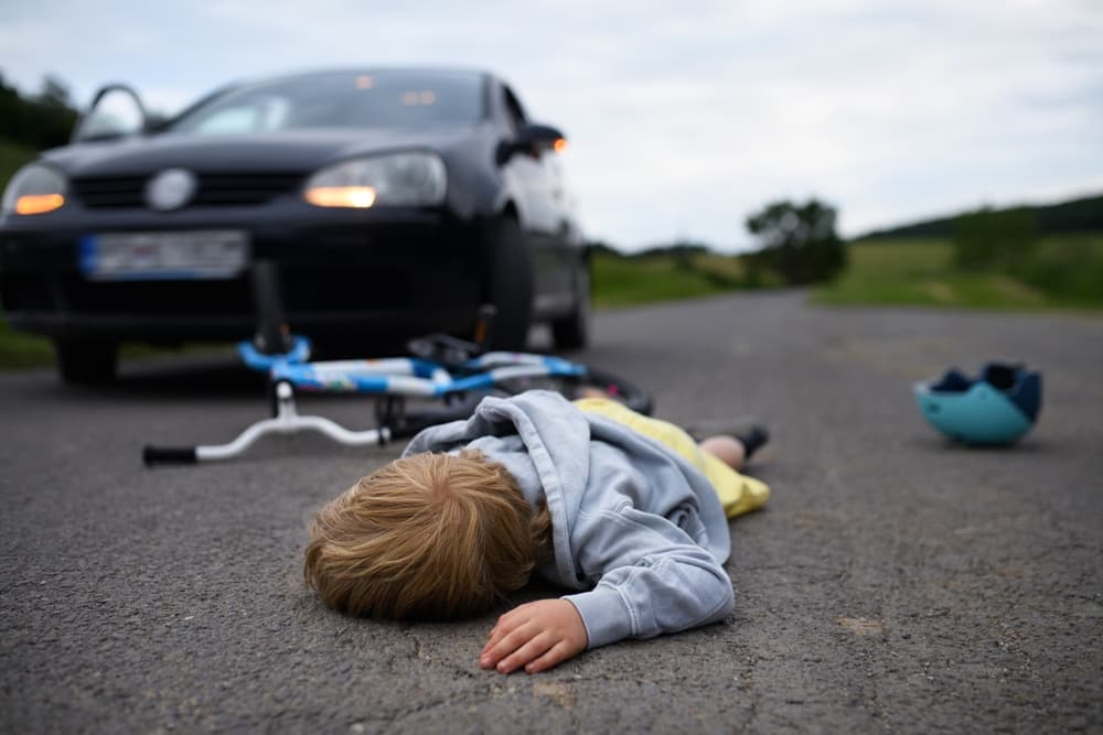 A Car Hit the Pedestrian