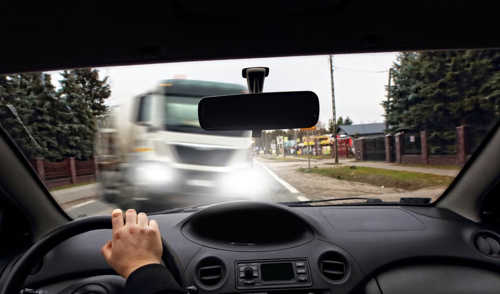 Trucking accident with a car